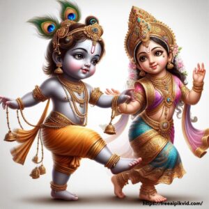 ai images of radha krishna